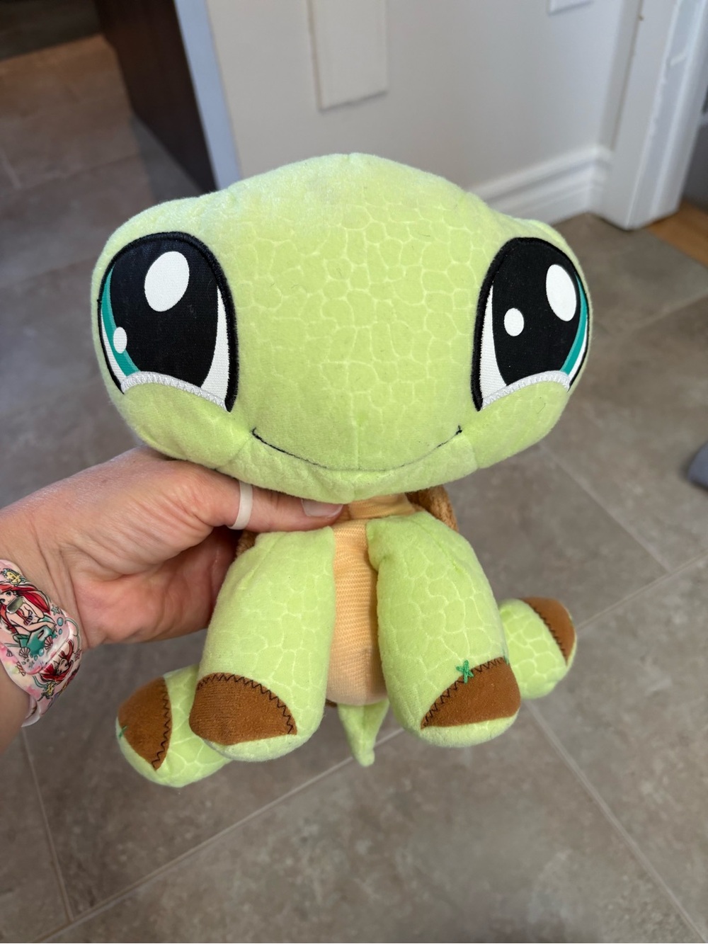 LPS Littlest Pet Shop 2007 Turtle 9” Plush Stuffed Animal Hasbro Collectable Toy